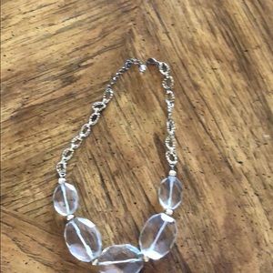 Clear bead necklace